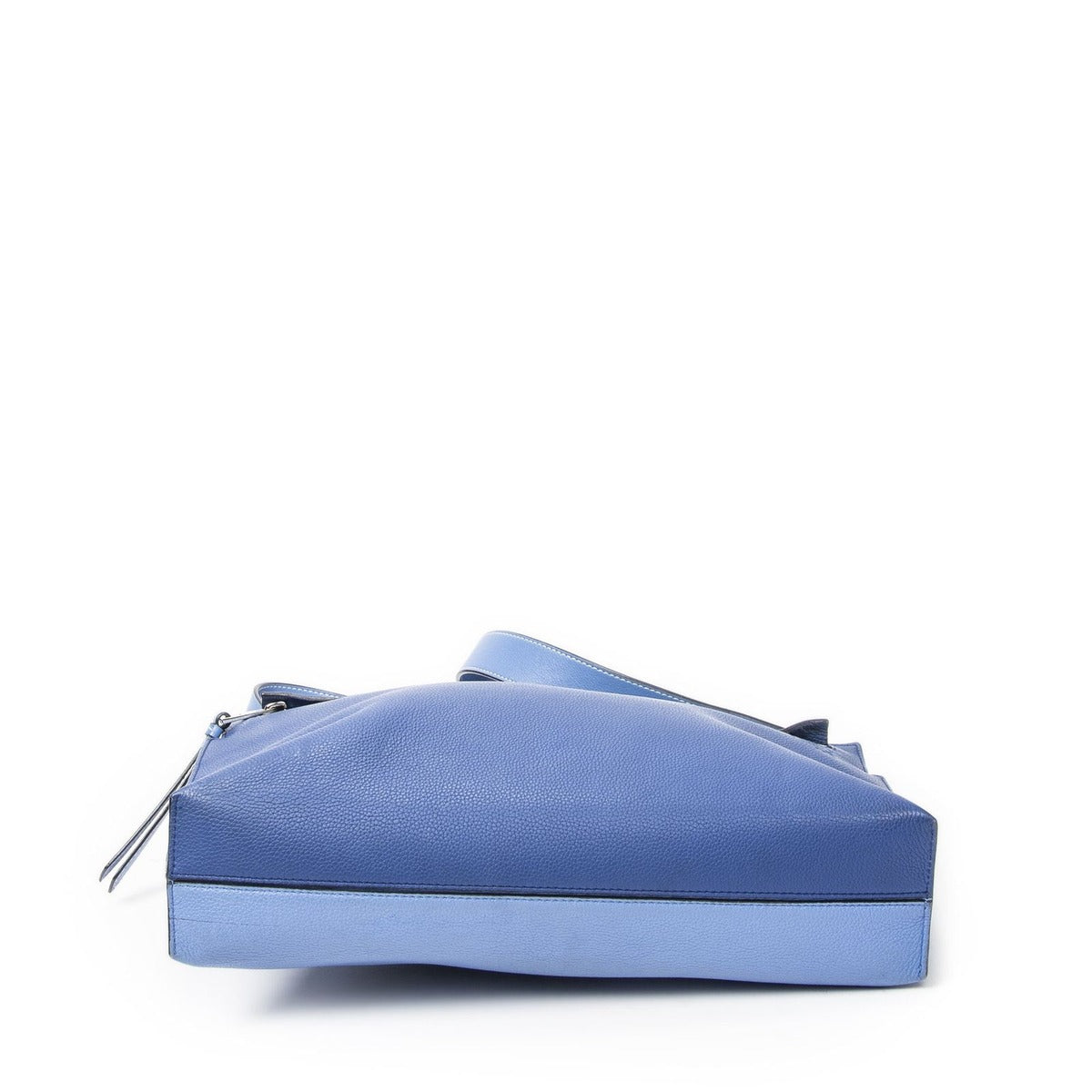 Loewe Web Media Messenger Blue Light Grain Calfskin Leather Blue. — view 6