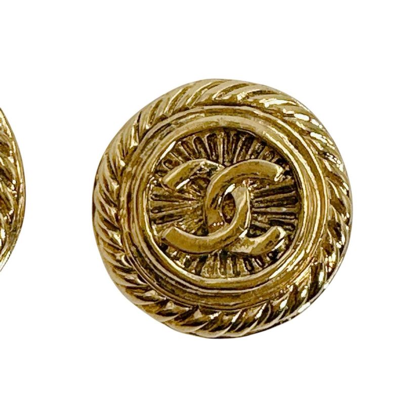 Chanel Vintage Large Coco Mark Earrings — view 6