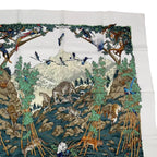 Hermes Carre 90 Sichuan Silk Scarf White — view 4