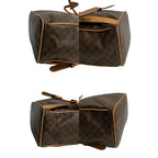 Celine Macadam Blason Triomphe Pattern Logo Ring Hardware Leather Backpack