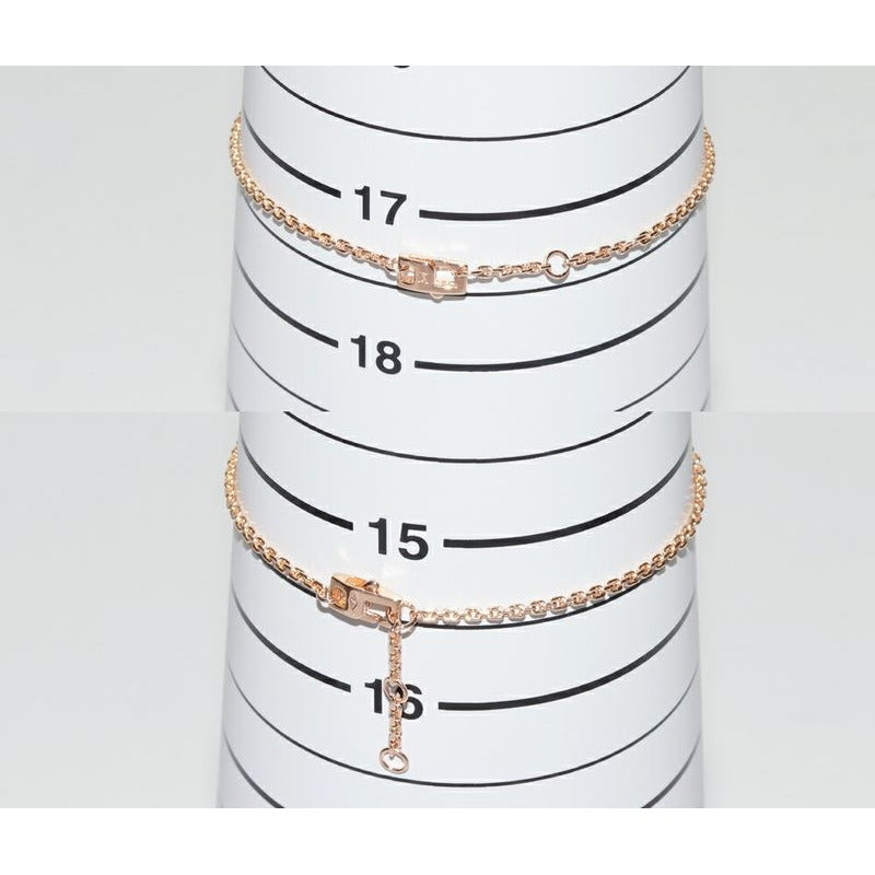 Louis Vuitton Bracelet 18K Pink Gold Diamond 1 P Monogram Idylle Cool — view 2
