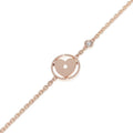 Louis Vuitton Bracelet 18K Pink Gold Diamond 1 P Monogram Idylle Cool
