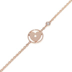 Louis Vuitton Bracelet 18K Pink Gold Diamond 1 P Monogram Idylle Cool