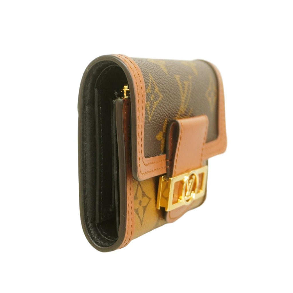Louis Vuitton Trifold Wallet Monogram Reverse Portefeuille Dauphine Compact — view 2
