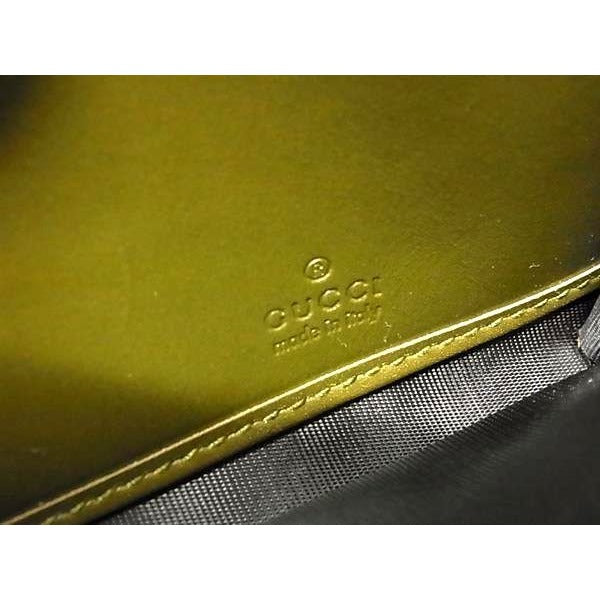 Gucci Leather Belt Motif Folded Long Wallet Women Khaki Bp1211 — view 6