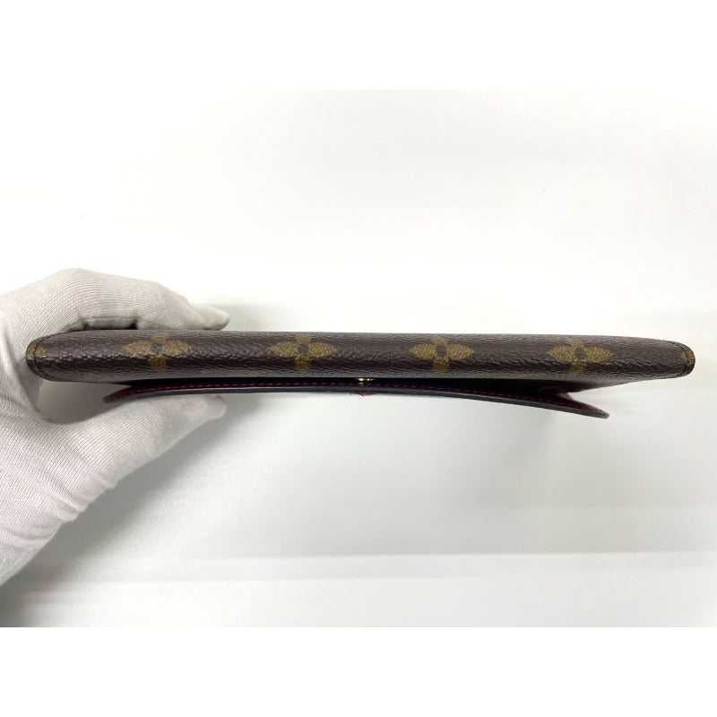 Louis Vuitton Monogram Portefeuille Emilie Zipper Long Wallet Brown — view 3
