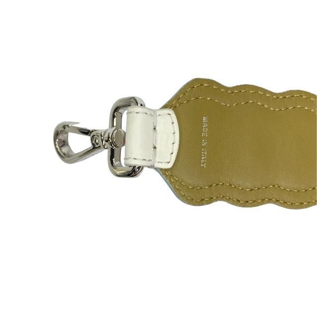 Fendi Strap You Shoulder Small Studded Leather Brown White Pink — view 8