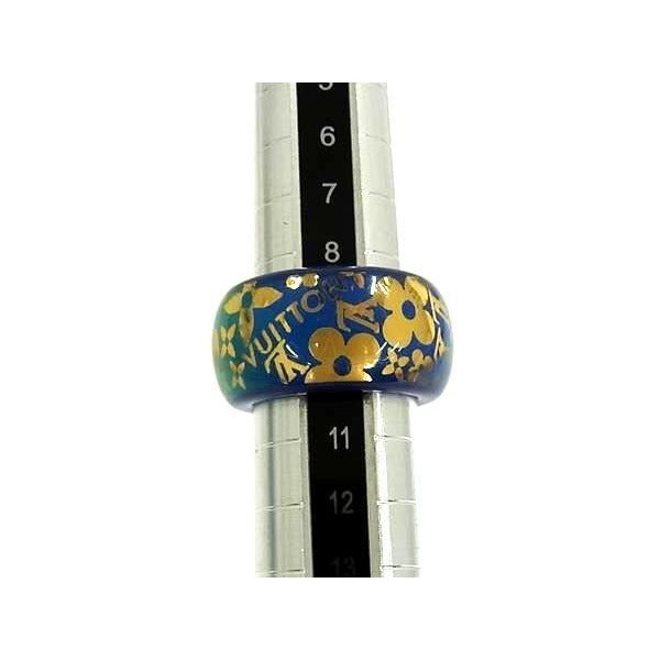 Louis Vuitton Ring Monogram Burg Tropical Cocktail Blue Resin — view 3