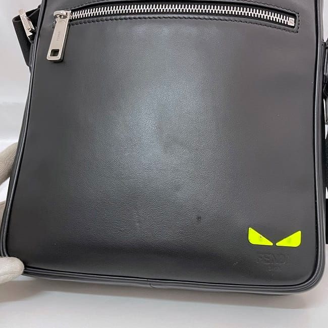 Fendi Shoulder Bag Black Neon Green — view 6