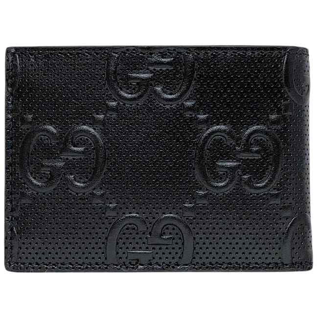 Gucci Bifold Wallet Black GG Embossed Billfold — view 2