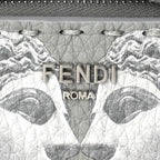 Fendi Trifold Wallet Beekaboo Gray — view 8