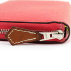 Hermes Azap Long Silk-in Veau Epsom Pink Silver Hardware — view 6