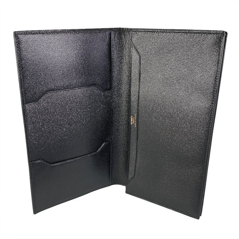 Hermes Bifold Billfold Black Wallet — view 4