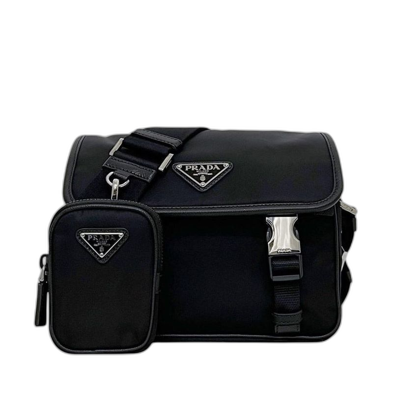 Prada Shoulder Bag Black Nero Tessuto