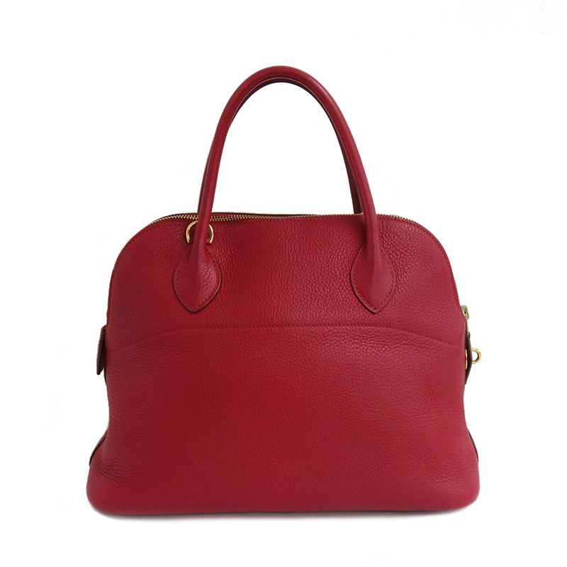 Hermes Bolide 31 Rouge Taurillon Shoulder Bag Gold Hardware — view 5