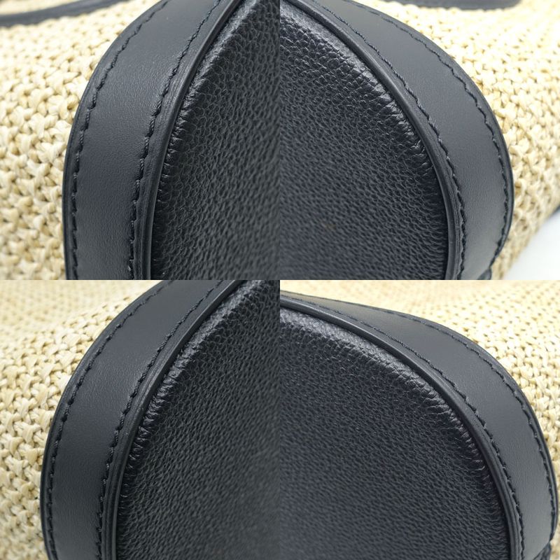 Louis Vuitton Petit Bucket 2-Way Bag Hand Shoulder RFID Raffia — view 6