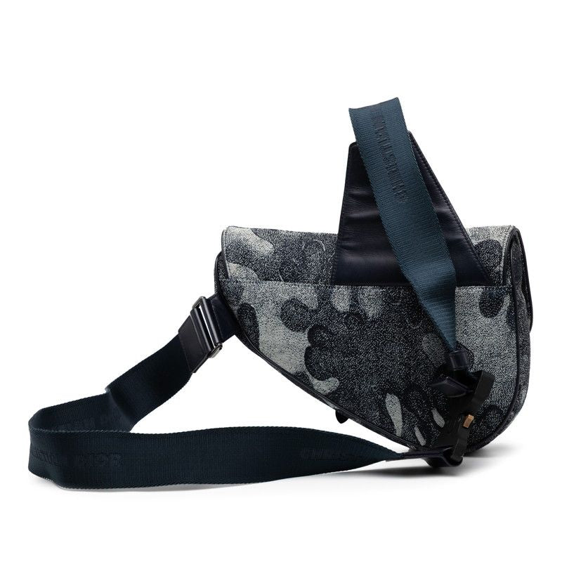 Dior Peter Doig Saddle Navy Denim Leather — view 2
