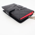 Chanel Coco Cambon Leather Bifold Wallet Black — view 8