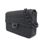 Chanel Vintage New Travel Line All Black Chain Shoulder Bag — view 3