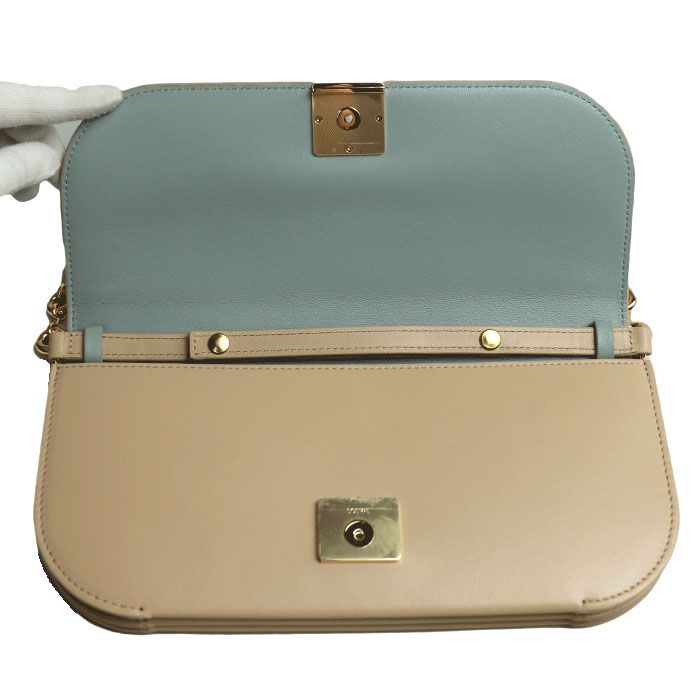 Loewe Goya Long Chain Clutch Bag Beige A896 O45 X01 — view 3