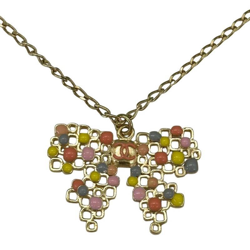 Chanel Ribbon Motif Necklace — view 8