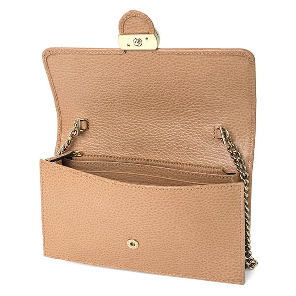 Gucci Shoulder Bag Dollar Calf Rose Beige — view 4