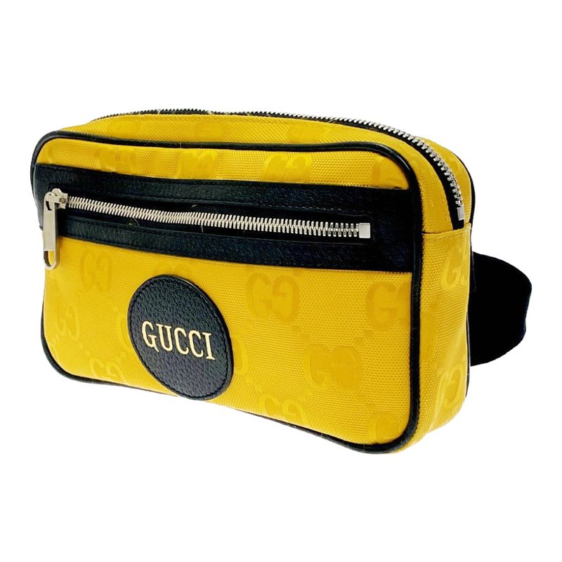 Gucci Nylon GG Pattern Off the Grid Body Bag Yellow — view 3
