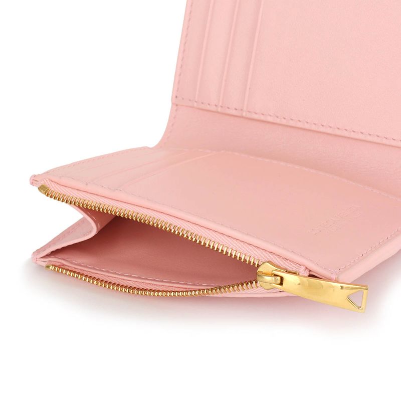 Bottega Veneta Trifold Wallet Zipper Rose — view 6