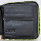 Loewe Round Zipper Fold Wallet Yellow — view 9