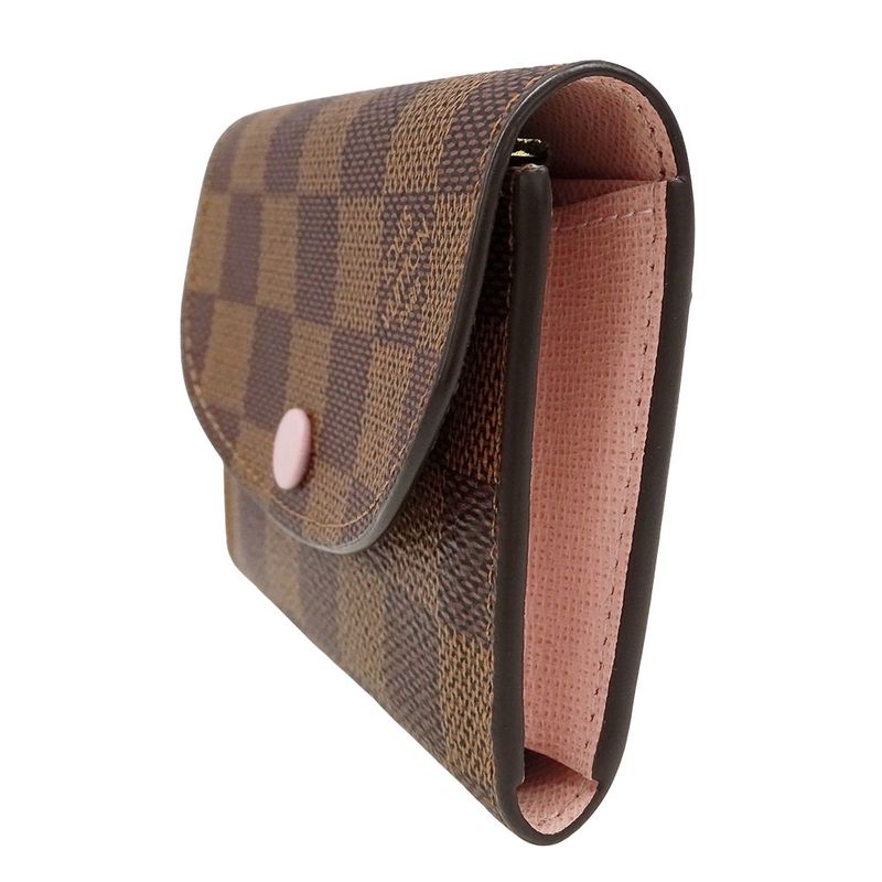 Louis Vuitton Wallet Coin Case Damier Canvas Porte Monnaie Rosalie — view 4