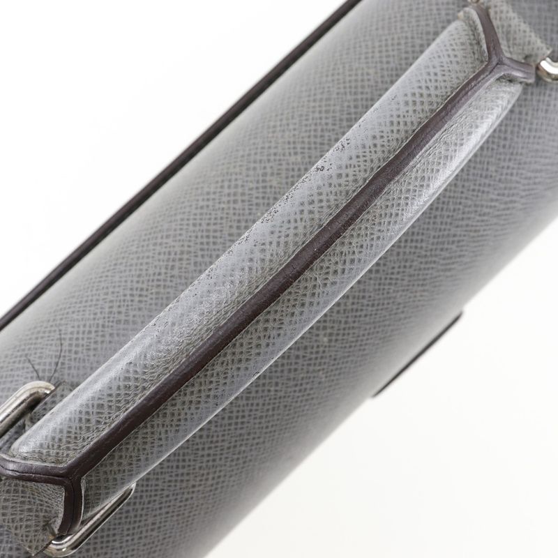 Louis Vuitton Neo Robusto 2 Briefcase Taiga Glacier Gray Business — view 5