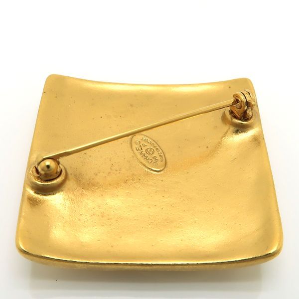 Chanel Brooch 96 P Coco Mark Diamond Square Vintage GP 1996 etc — view 7
