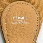 Hermes Shoulder Strap Evelyne Canvas Leather Yellow — view 7