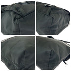 Prada Tessuto Triangle Logo Plate Black Silver Hardware Nylon Leather — view 5