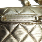 Chanel Quilted Chain Clutch Bag Gold Ap2803 — view 6