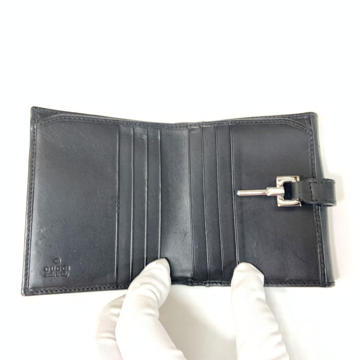 Gucci GG Canvas Jackie Bifold Wallet 05470-2126 Black — view 5