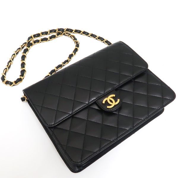 Chanel Chain Shoulder Bag Quilted Push Lock Black Hardware Officially — view 3