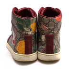 Gucci Shoes Sneakers High Cut Women Leather Beige GG Tian — view 4