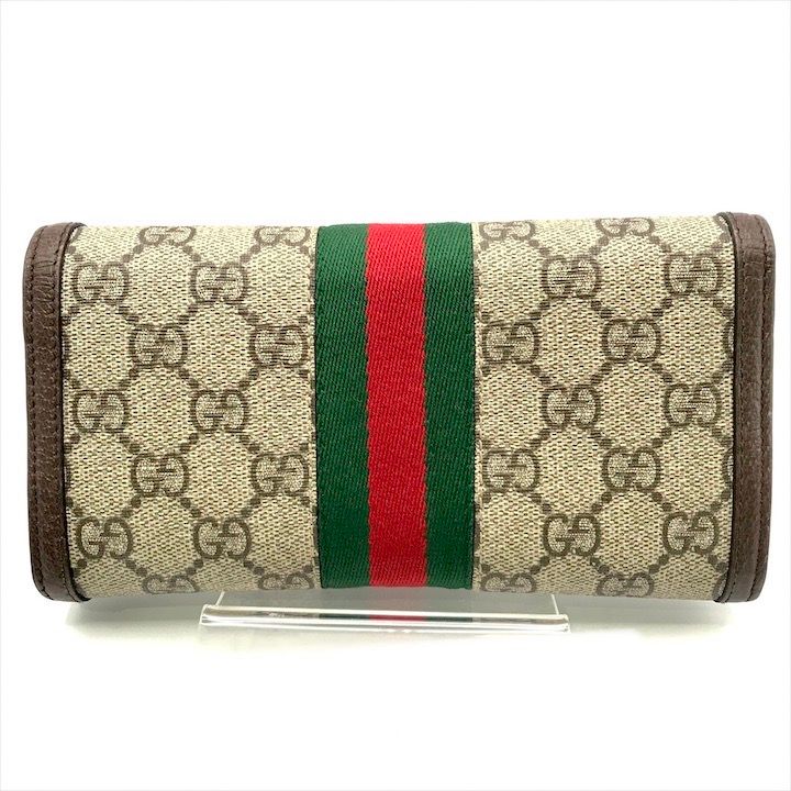 Gucci Ophidia GG Continental Wallet Leather Brown — view 2