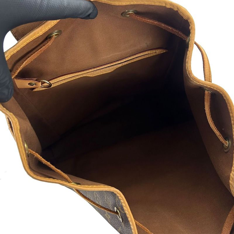 Louis Vuitton Rucksack Backpack Montsouris GM Monogram Gold Hardware — view 2