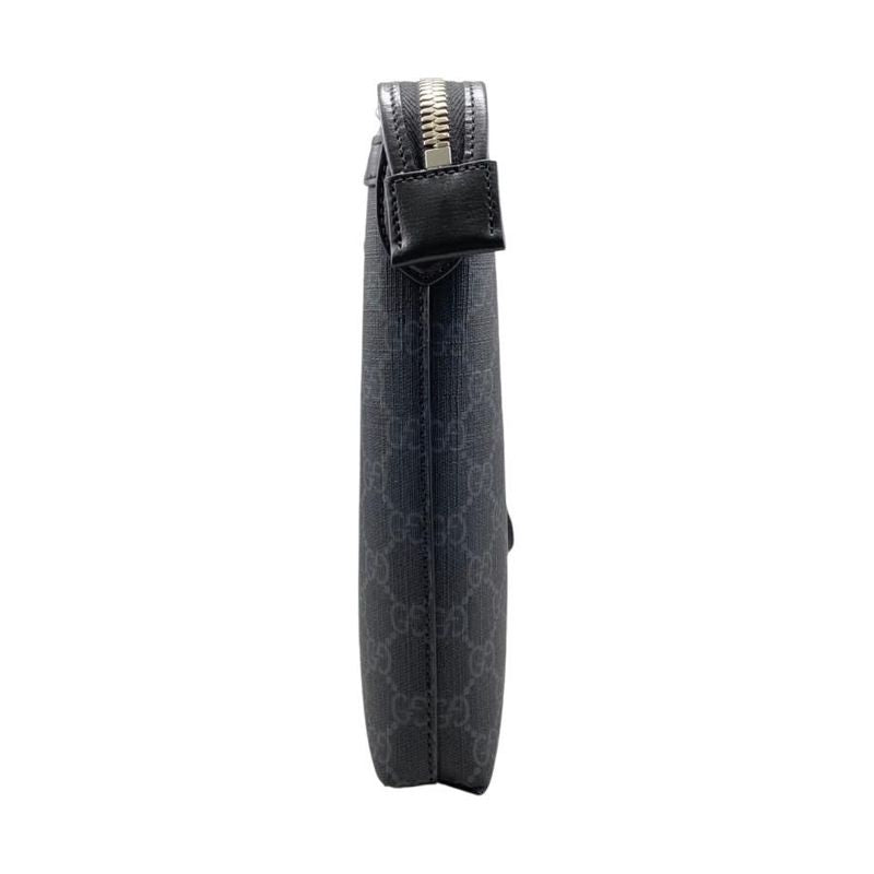 Gucci Clutch Bag with Interlocking G Messenger GG Supreme Black — view 3