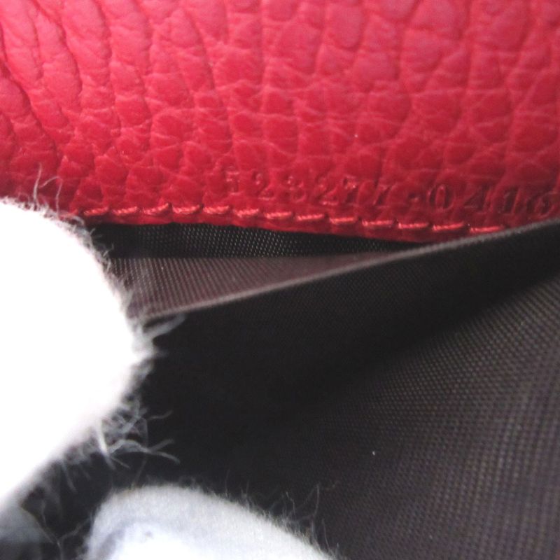 Gucci GG Marmont Compact Wallet Leather Red Bifold 0981 — view 7