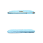 Chanel Flat Pouch Quilted Light Blue Gdhardware Caviar — view 5