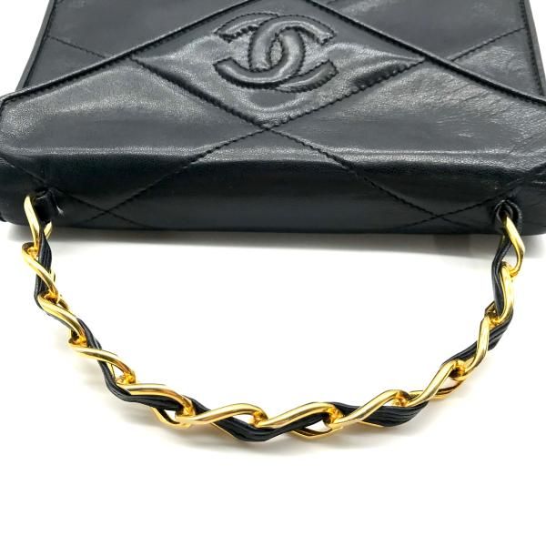 Chanel Chain Hand Bag CC Logo Black — view 6