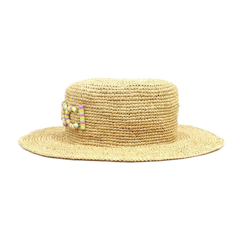 Gucci Straw Hat S Size 56 cm Beige Multicolor — view 3