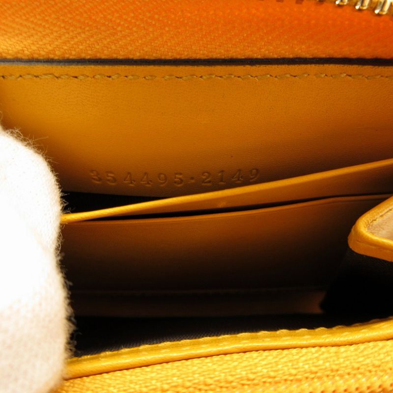 Gucci Tiamante Leather Yellow Coin Case Card 0069 — view 7
