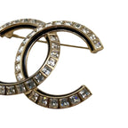 Chanel Brooch Abc335 A24 C Square Rhinestone Gold Black — view 5