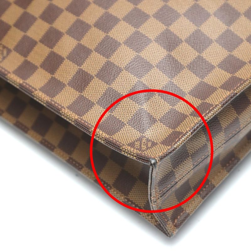 Louis Vuitton Damier Tote Bag Sac Plat Handbag Ebene — view 8