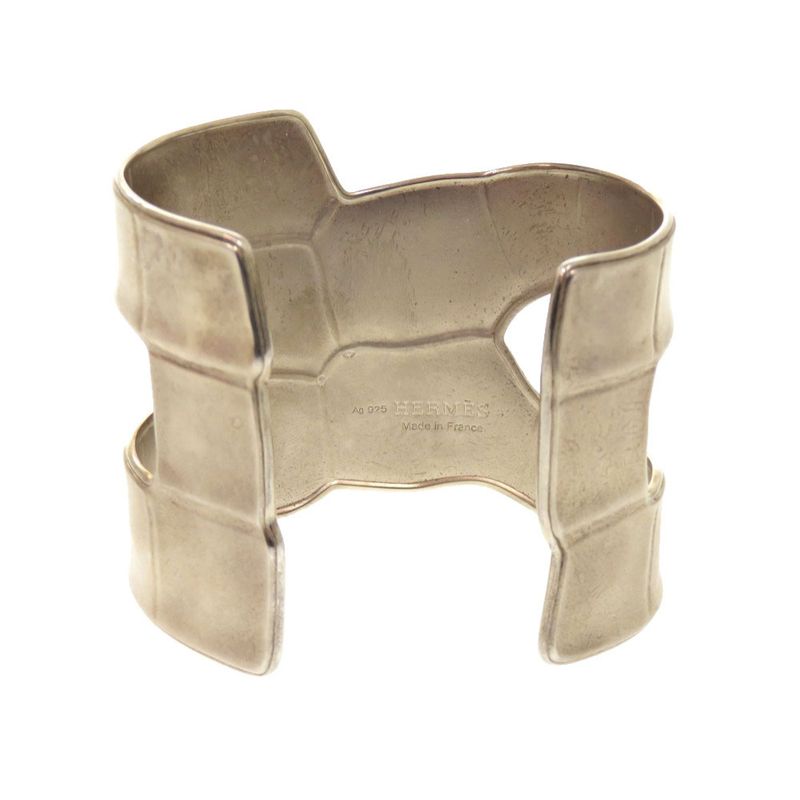 Hermes Memoire Bangle 925 Silver Accessories 1214 — view 3