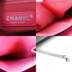 Chanel Shoulder Bag Gabrielle Chain Large Hobo Leather Silver Metallic — view 8
